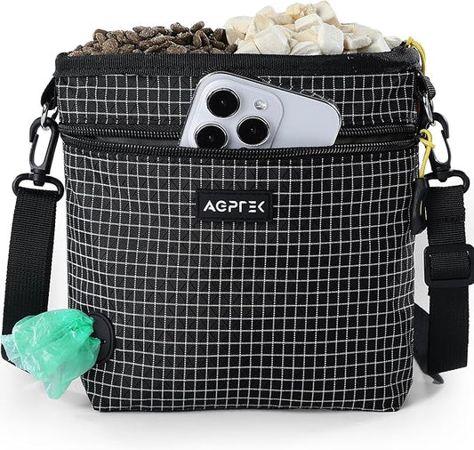 AGPTEK Dog Treat Pouch, Magnetic Dog Walking Pouch by AGPTEK