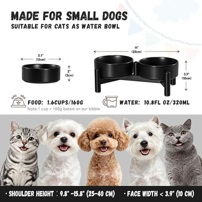Raised Ceramic Dog Bowl Set - Image 2