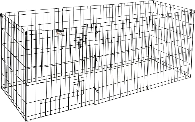 Dog Playpen - Foldable Metal Exercise Puppy Play Pen - Indoor/Outdoor Pen with - Image 4