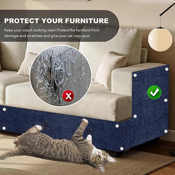78.7"X15.8" Self-Adhesive Cat Scratching Mat - Image 2