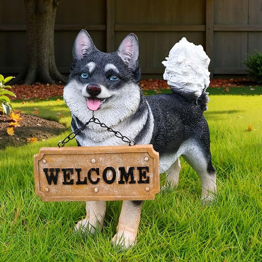Shiba Inu Dog Garden Statue by Sprgarde