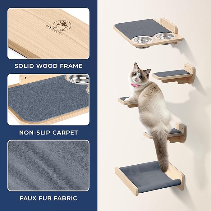 Space-Saving Cat Wall Shelves – Interactive Cat Wall Climber - Image 5