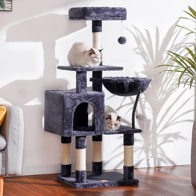 Heybly Cat Tree with Toy, Cat Tower condo - Image 2