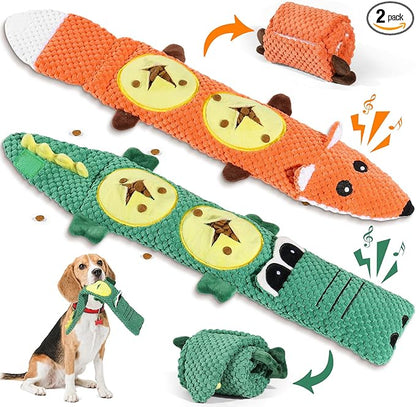 2 Pack Dog Toys for Aggressive Chewers by QWYXZZ