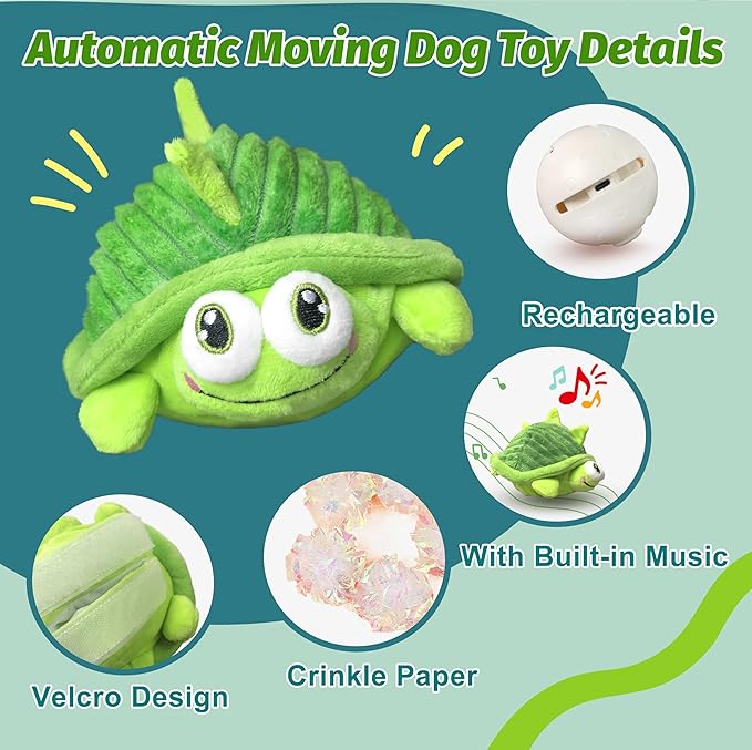 GUKCO Interactive Moving Dog Toys – Plush Chew Toy - Image 4