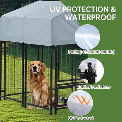 Outdoor Dog Enclosure Heavy Duty Dog Kennel House Mesh Dog Big Cage Pet Kennel - Image 3