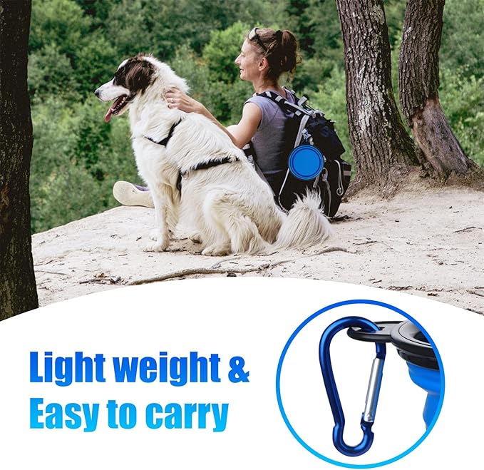 Dog Bowl Pet Collapsible Bowls, 2 Pack Collapsible Dog Water Bowls - Image 4