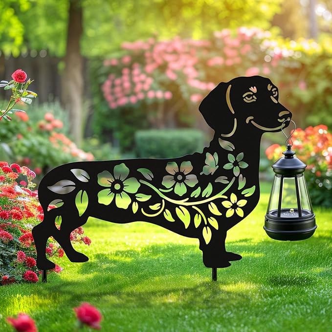 Solar Dachshund Garden Decor – Waterproof Metal Dog Yard Stake - Image 6