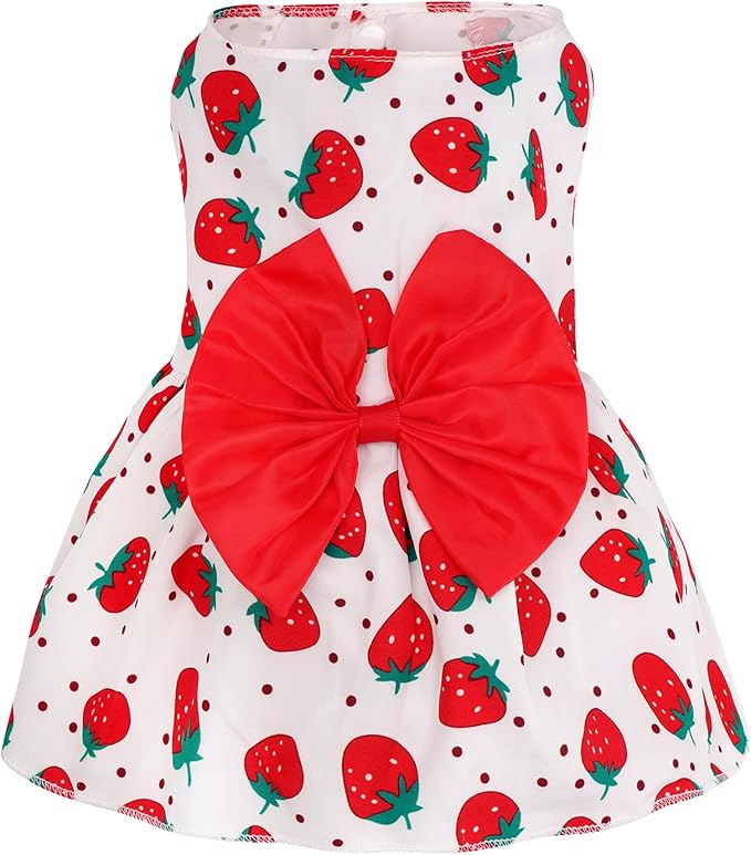 choyaxo Floral Dog Dress Cute Dog Skirt Pet Dress Summer Pet Clothes - Image 2