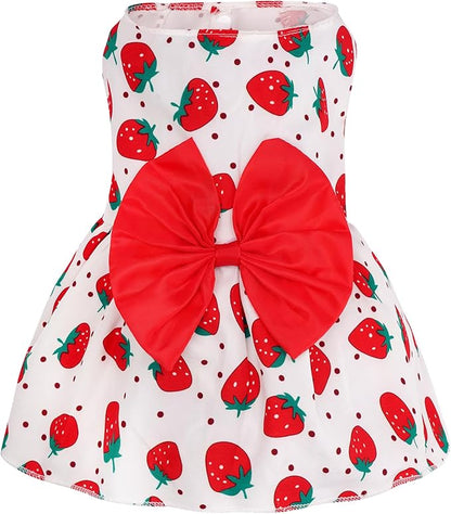 choyaxo Floral Dog Dress Cute Dog Skirt Pet Dress Summer Pet Clothes - Image 2