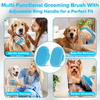 Augwind 6PCS Pet Grooming Kit for Dogs, Cats and Horses | Dog Washing Gloves | - Image 5