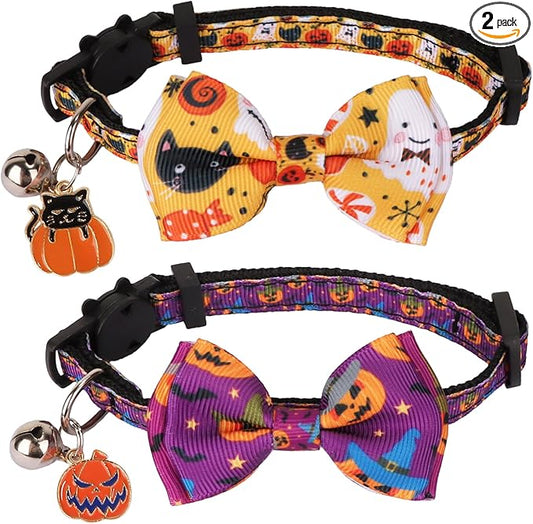ADOGGYGO Halloween Cat Collars by ADOGGYGO