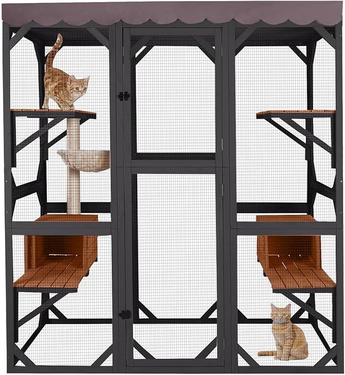 Aivituvin Catio Cat Enclosure Large Window Cat House by Aivituvin