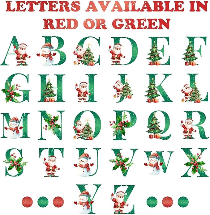 Personalized Christmas Dog Bandanas Letter Name Custom Neckwear Dog Scarf - Image 6