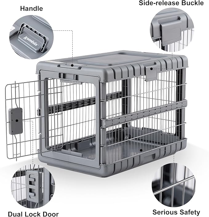 ZOMISIA Collapsible Dog Crate for Large Dogs - Image 5