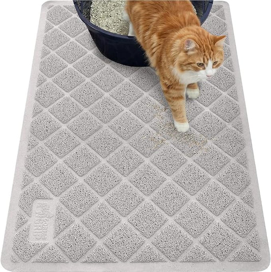 GORILLA GRIP Cat Litter Box Mat, Cushioned Coil Mesh Litter Trapping Mats by Unknown