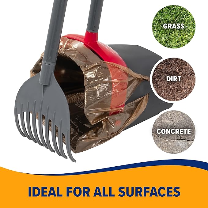 Arm & Hammer Pooper Scooper for Extra Large Dogs Heavy Duty, Outside Yard Dog - Image 6
