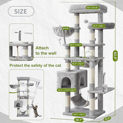Gitelsnour Cat Tree, Cat Tower for Large Cats - Image 6
