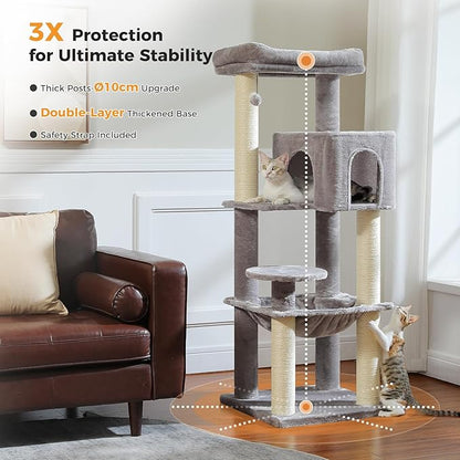 MUTTROS Large Cat Tree with Reinforced Scratching Posts - Image 6