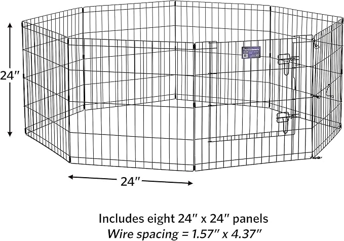 MidWest Homes for Pets 24-Inch Exercise Pen, for Indoor and Outdoor Use - Image 9