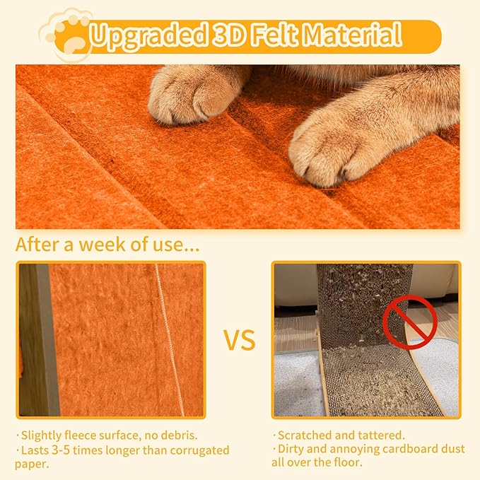 Cat Scratch Pad Felt Cat Scratcher - Image 2