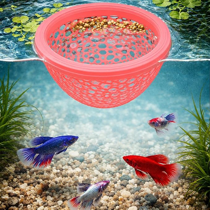 Floating Betta Fish Shrimp, Betta or Shrimp Feeder, Cave Hammock, Small Fish - Image 4