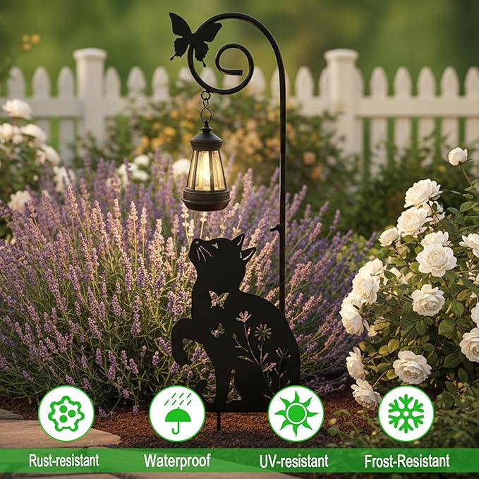 2 Pack Metal Beagle Dog and Cat Garden Stakes - Image 3