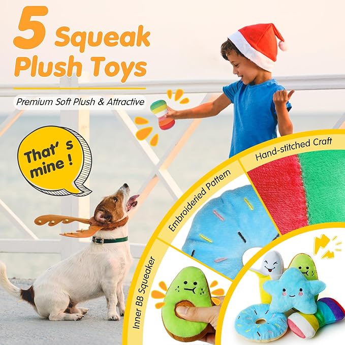 Zeaxuie 25 Pack Luxury Dog Chew Toys - Image 3