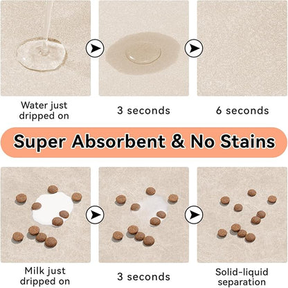 Dog Cat Feeding Mat-Absorbent Pet Bowl Mat - Image 2