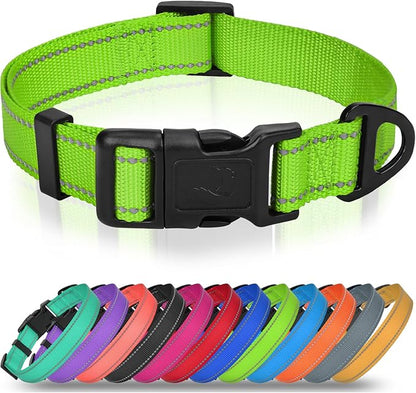 Joytale Dog Collar for Large Dogs, Strong Double-Sided Reflective Nylon Collar by Joytale