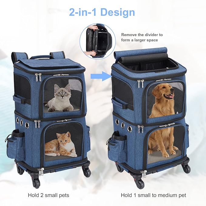 HOVONO Double-Compartment Pet Carrier Backpack - Image 2