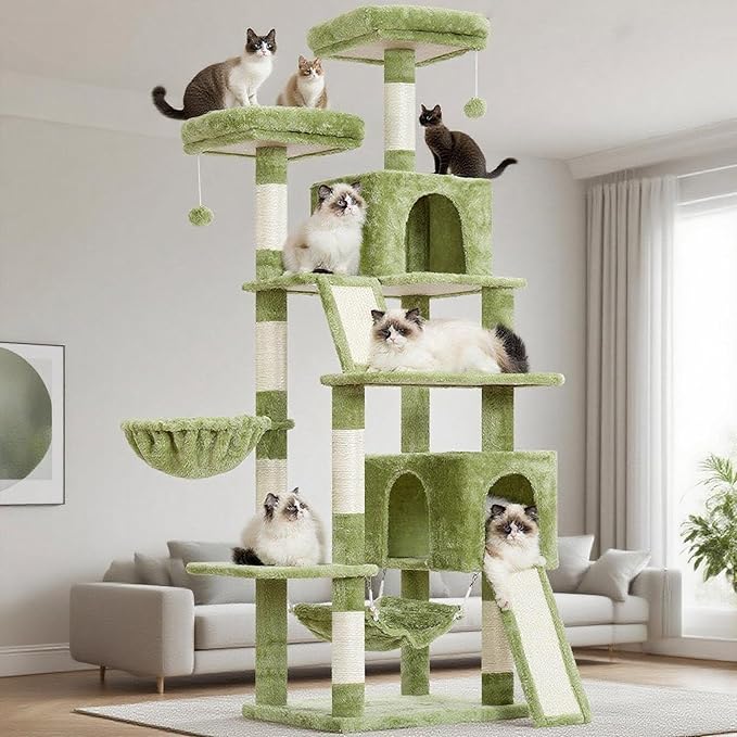 Gitelsnour Cat Tree for Indoor Cats, Sturdy Cat Tree House by Gitelnour