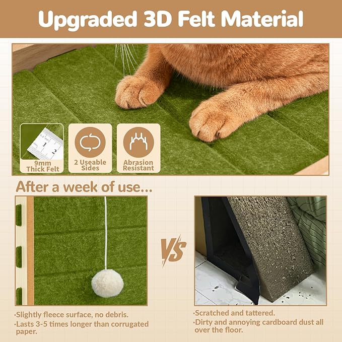 Cat Scratcher Felt Cat Scratch Pad - Image 2