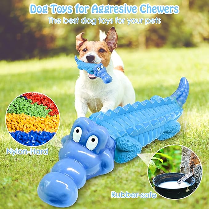 Jeefome Tough Dog Chew Toys for Aggressive Chewers, Indestructible Dog Toy to - Image 3