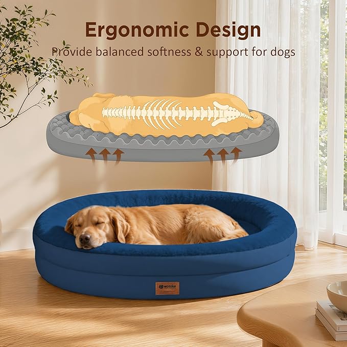 Orthopedic Dog Bed for Extra Large Dogs, XL Waterproof Dog Bed - Image 4