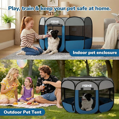 Dog Playpen, Portable Puppy Pet Crate Indoors - Image 5