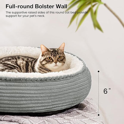 Love's cabin Round Donut Cat and Dog Cushion Bed, 20in Pet Bed - Image 8