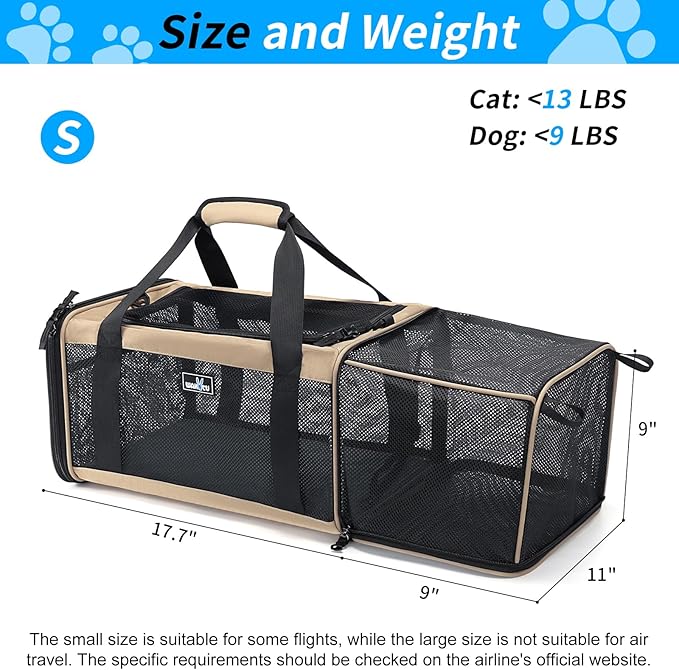 Wakytu Airline Approved Expandable Pet Carrier - Image 4