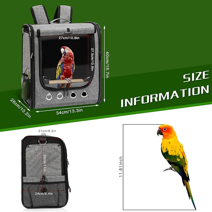 Bird Carrier Bag Bird Travel Cage - Image 3