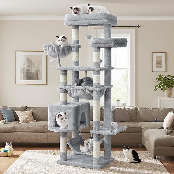 Gitelsnour Cat Tree, Cat Tower for Large Cats - Image 9
