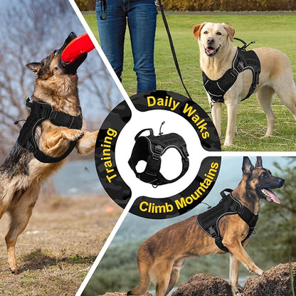 WINGOIN Black Tactical Dog Harness - Image 6