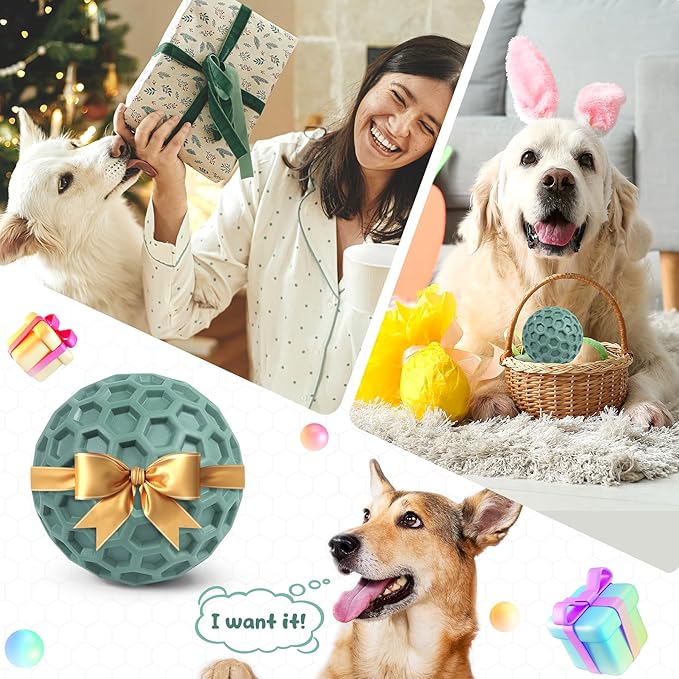 Tough Dog Chew Toys for Aggressive Chewers, Indestructible Dog Balls for - Image 8