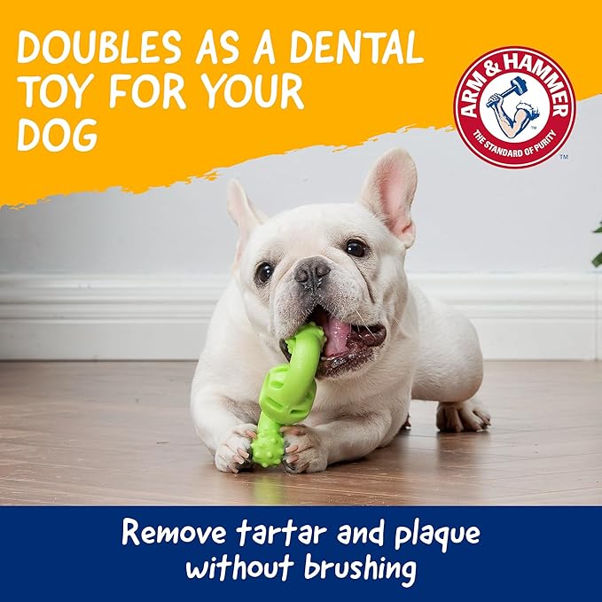 Arm & Hammer Nubbies Dog Dental Chew Toy, TPR Wave, Mint Flavor, - Image 3