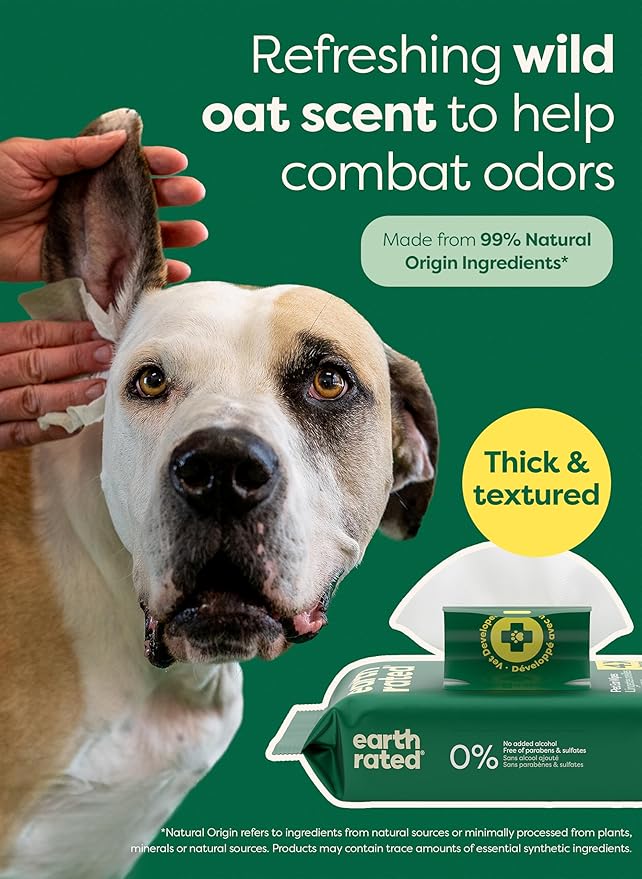 Earth Rated Dog Ear Wipes, Vet-Developed Pet Ear Wipes - Image 5