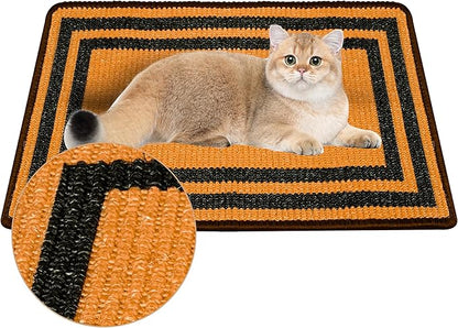 Cat Scratcher Mat, Natural Sisal Cat Scratch Pad, 23.6x15.7 Inch Horizontal Cat by LESISSMER