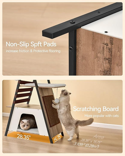 FourFurPets 72.4" Cat Tree, Modern Cat Tower - Image 9