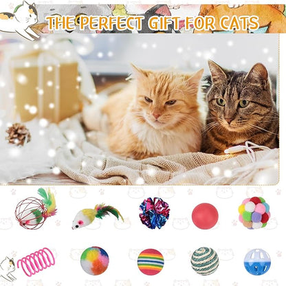 Shappy 150 Pcs Cat Toys for Indoor Cats Bulk, Kitten Toys Pack, Variety - Image 6