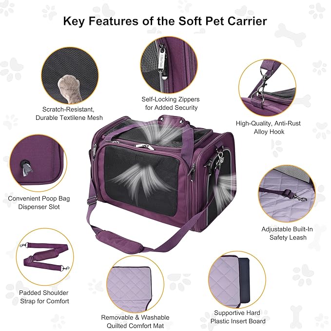 EliteField Deluxe Soft-Sided Pet Carrier, Travel Bag - Image 5