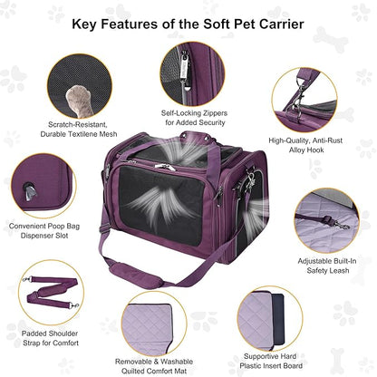 EliteField Deluxe Soft-Sided Pet Carrier, Travel Bag - Image 5