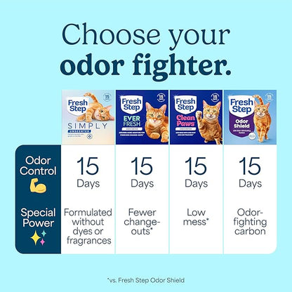 Fresh Step Advanced Simply Unscented Multi Cat Clumping Cat Litter, Low Dust - Image 11